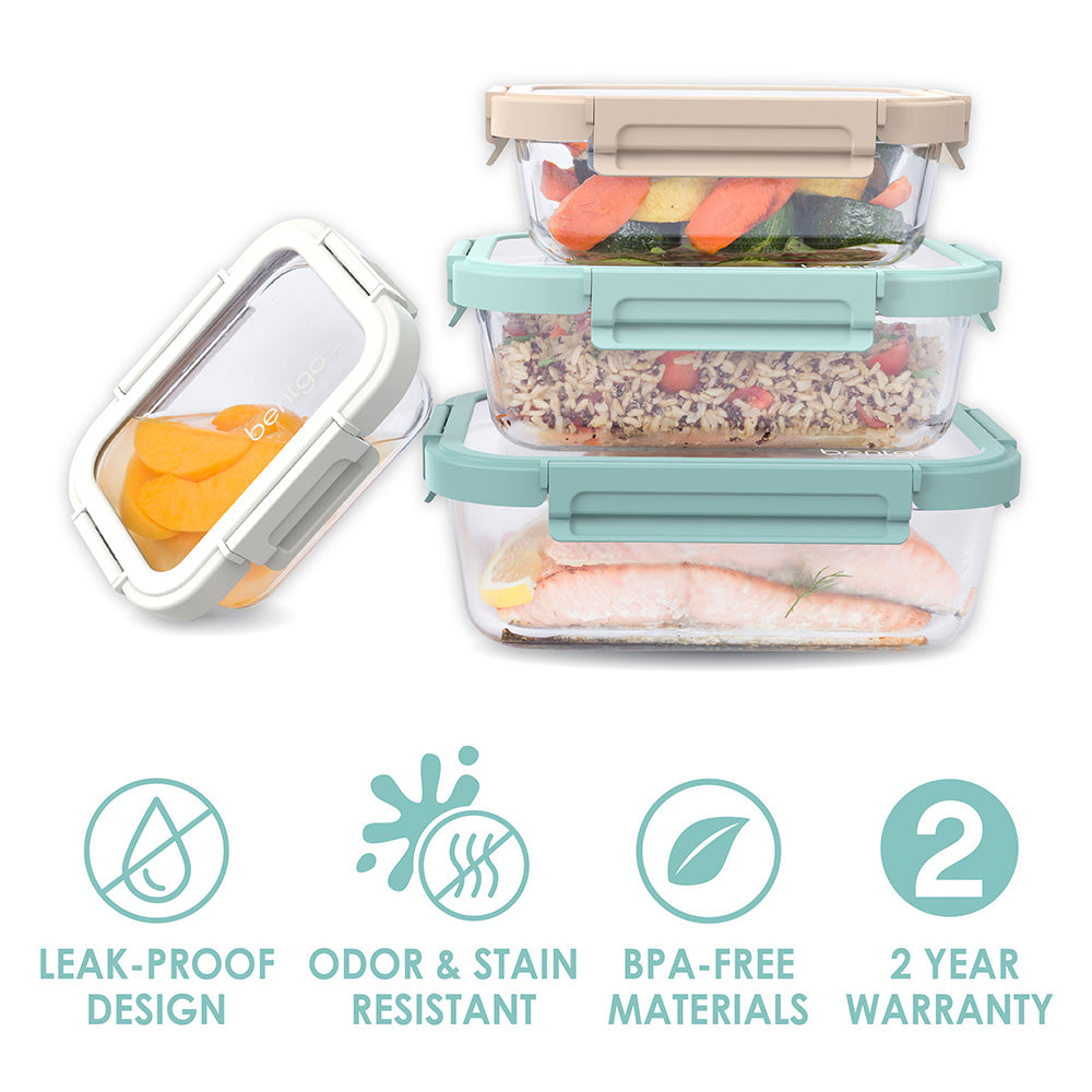 Bentgo Glass Leak-Proof Food Storage Set | Bentgo® Official Site