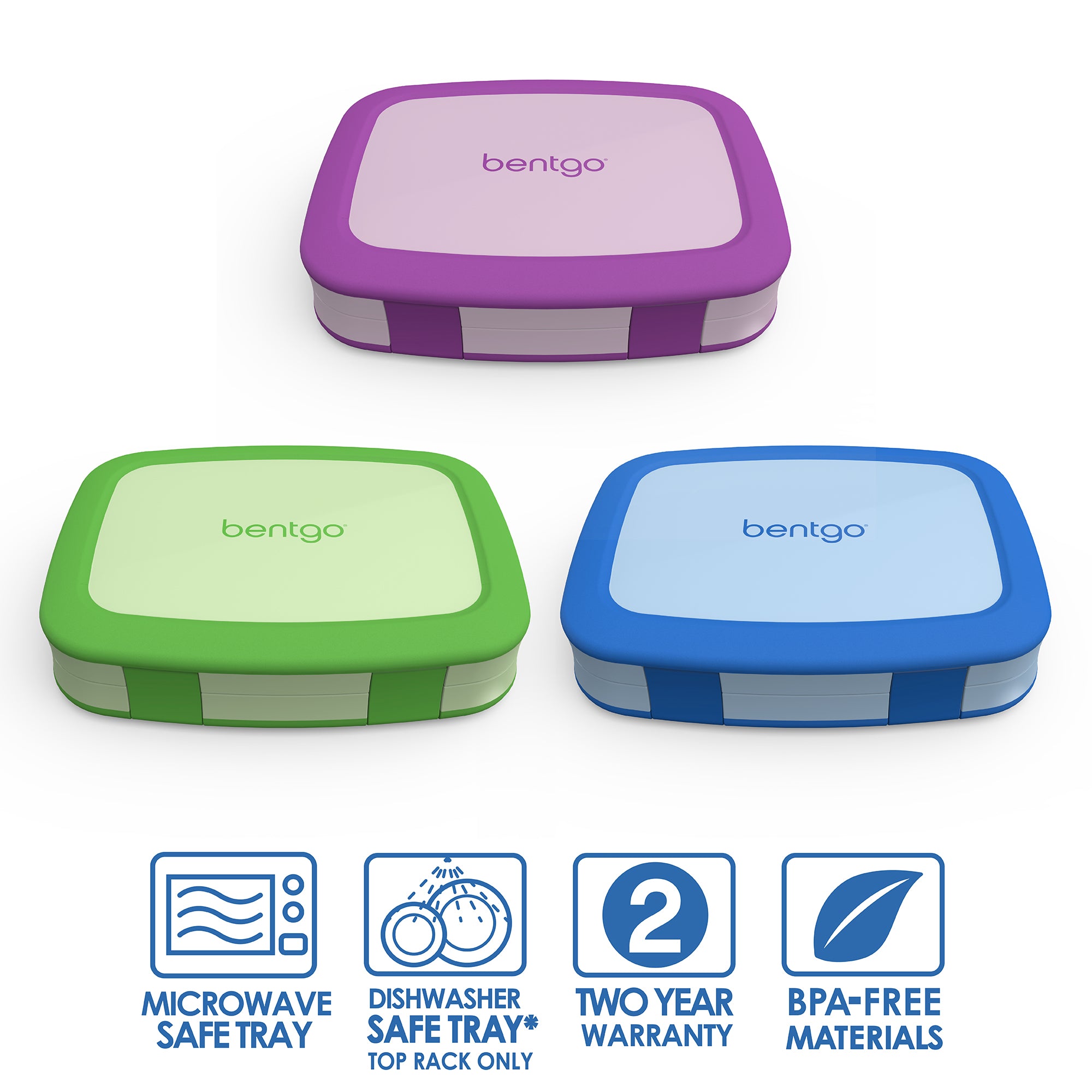 Bentgo Kids Lunch Box Containers 3-Pack