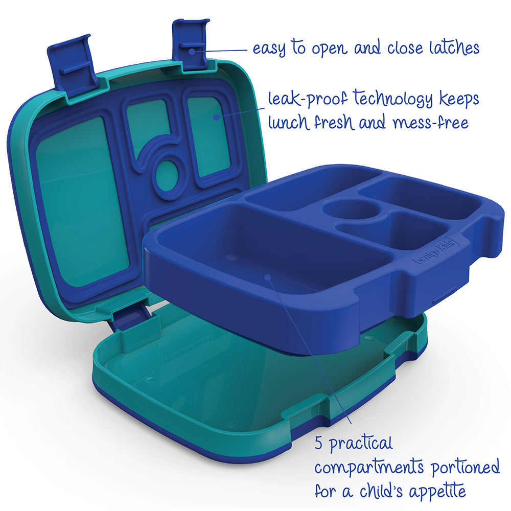 Bentgo Kids' Prints Leakproof, 5 Compartment Bento-Style Lunch Box - Unicorn