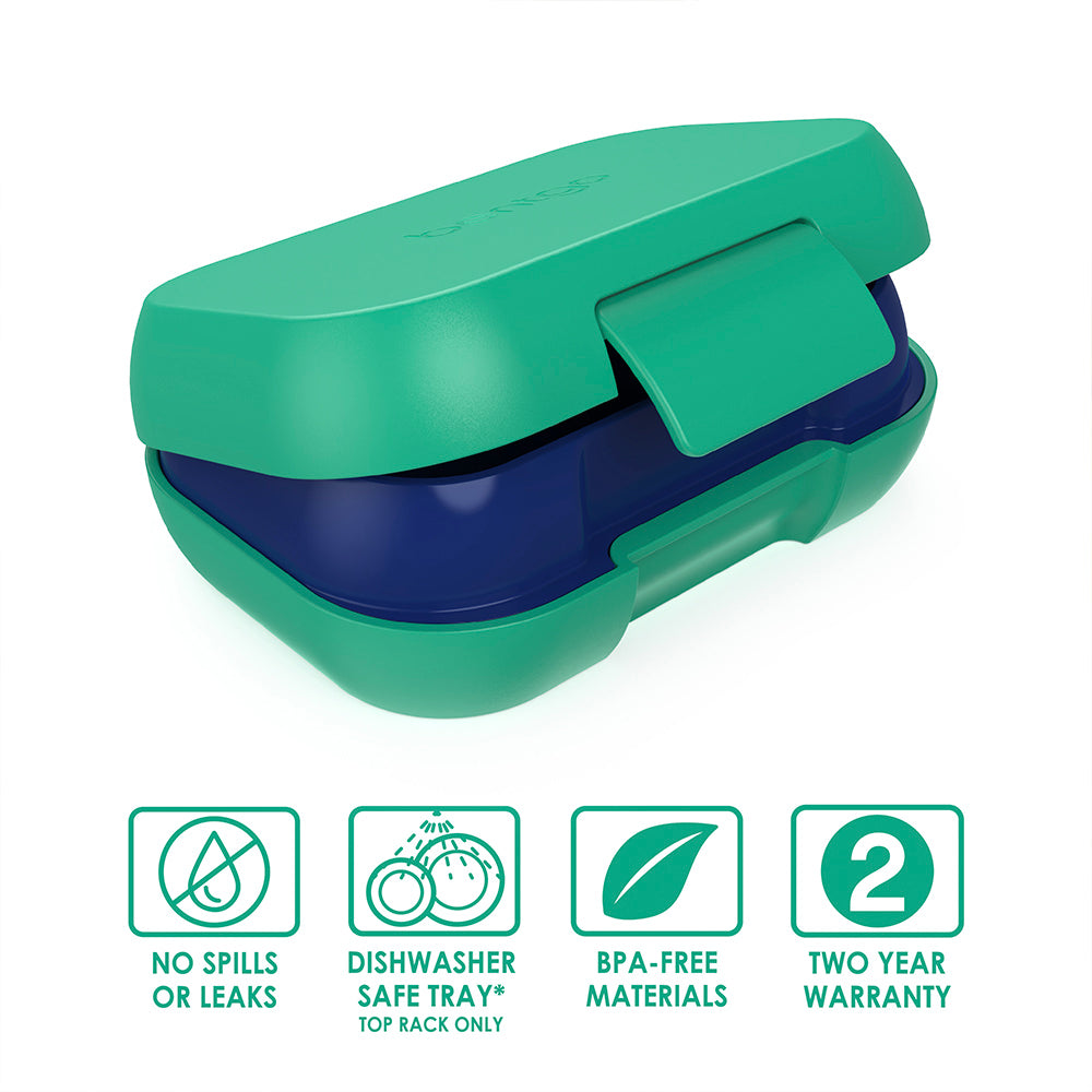 Bentgo® Chill Kids Lunch & Snack Box -  Green/Navy