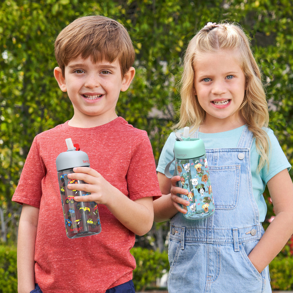 Bentgo Kids Prints Water Bottle 2-Pack - Dino
