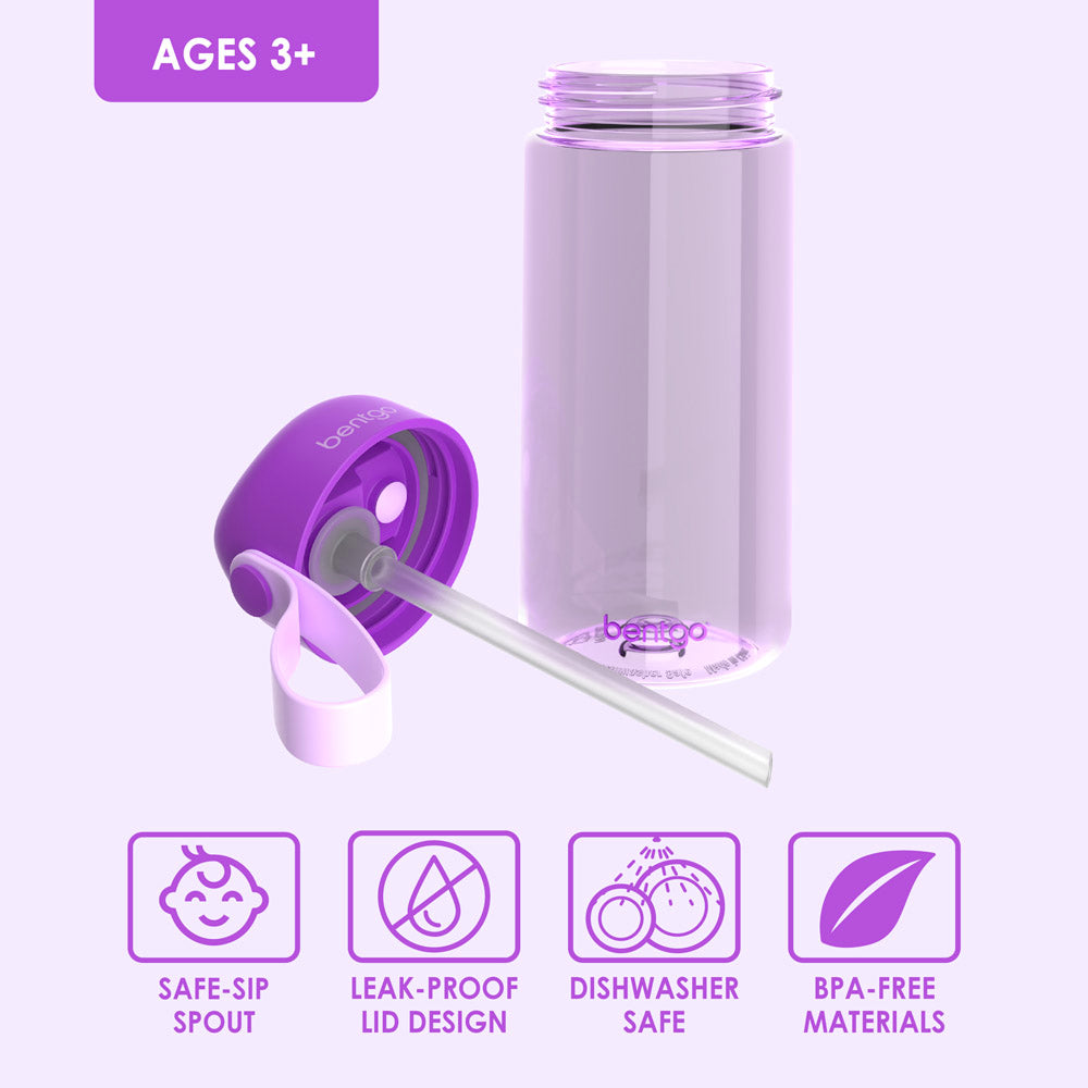 Contigo Kids Spill-Proof Plastic Tumbler with Purple Straw
