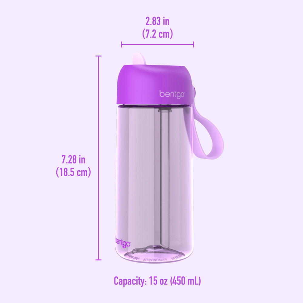 15 oz Cute Unicorn Kids Water Bottle Stainless Steel with Straw Lid