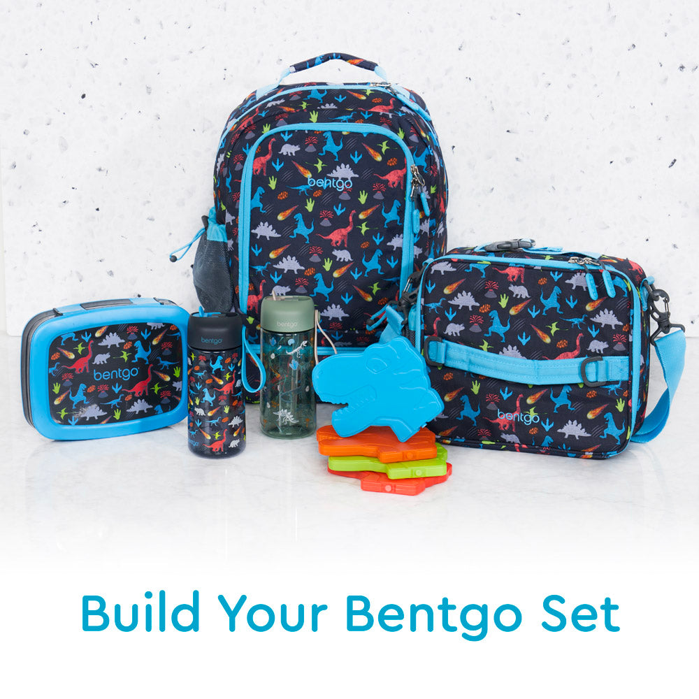 Bentgo Kids Prints Water Bottle 2-Pack - Rainbows and Butterflies 