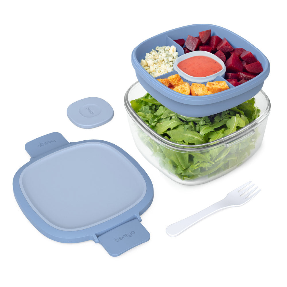 Bento Box Adult Lunch Box,Salad Container for Lunch with Large 52-Oz Salad  Bowl, 313025181112