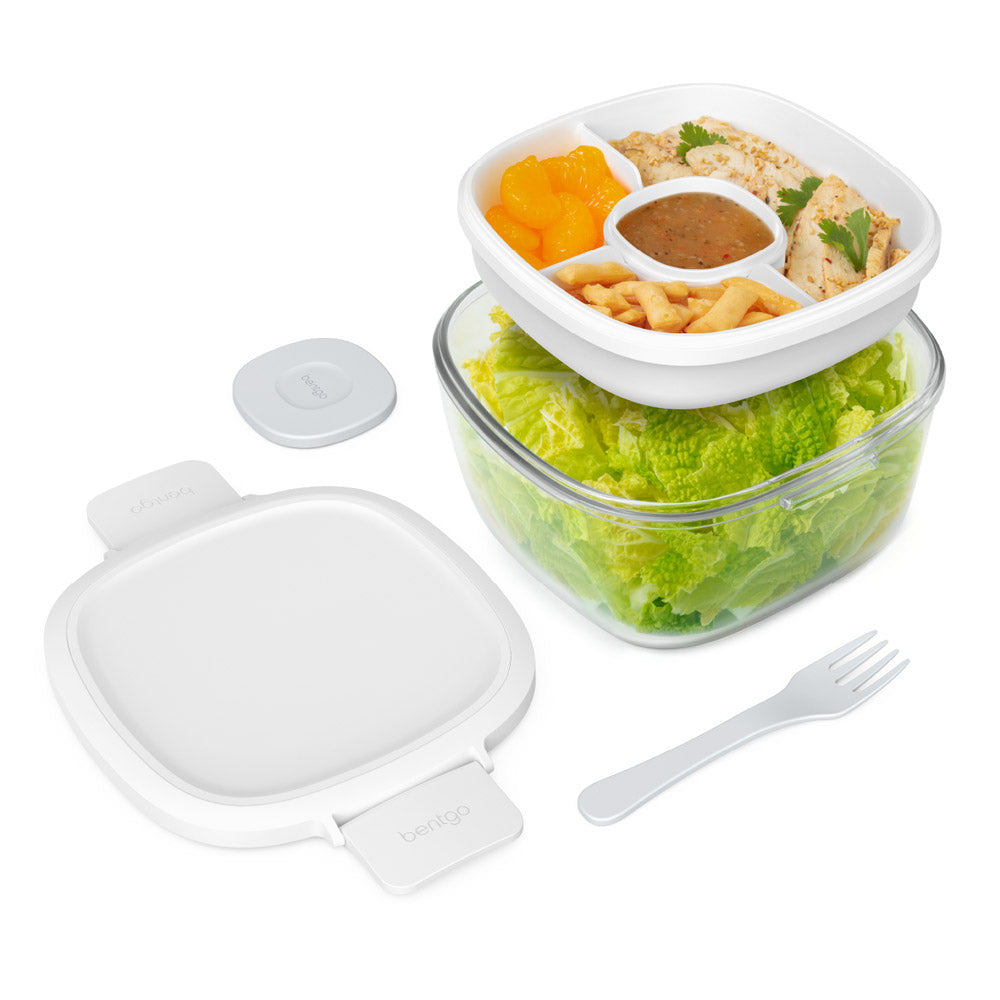 Bentgo 2-Pack Glass Salad Container, Does Not Retain Odors Bglassal