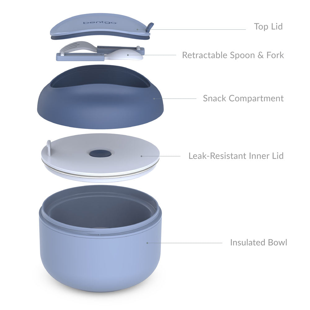 Bentgo Bowl 2-Pack | Insulated Bowls Slate