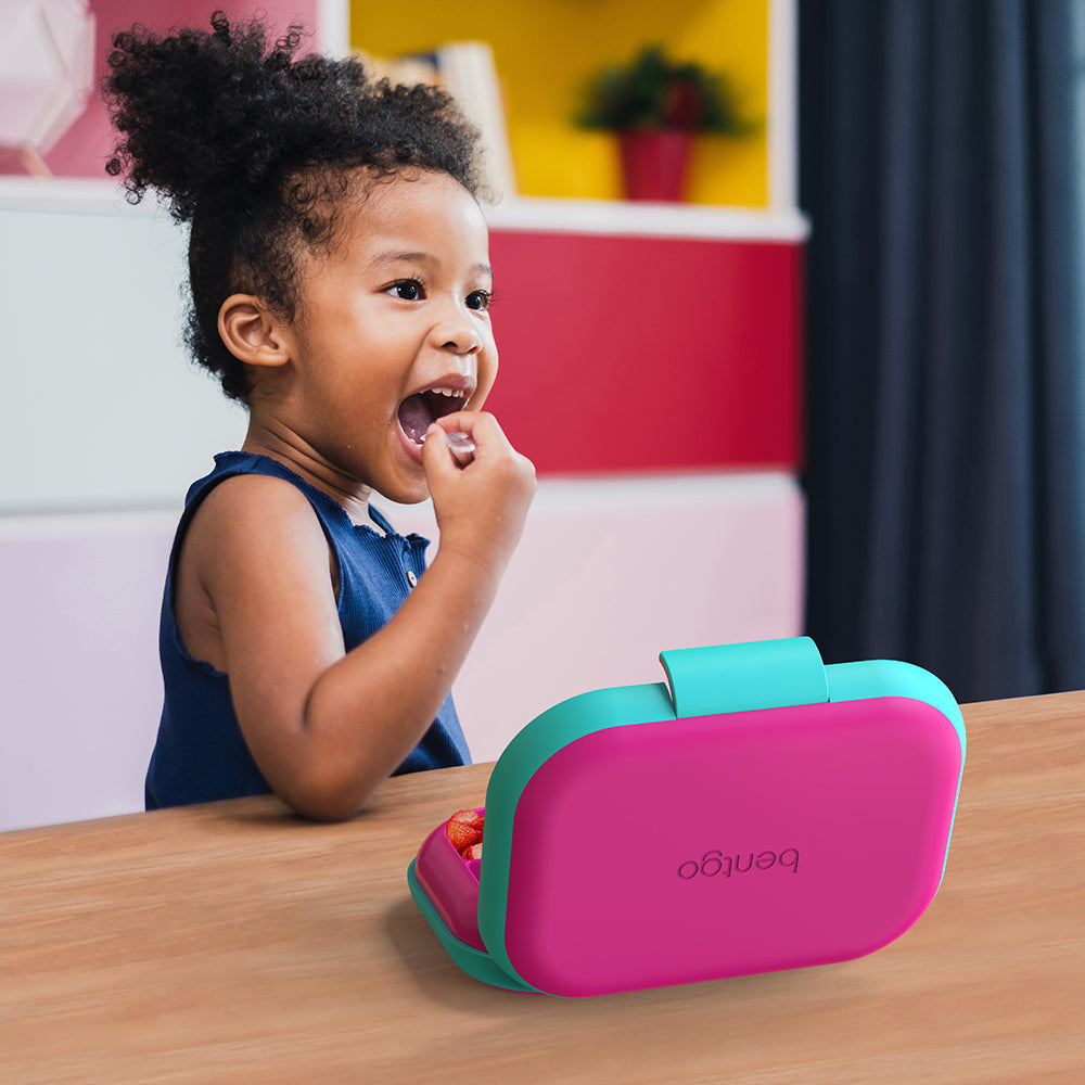 Bentgo Kids Chill Lunch Box (2-Pack)-Fuchsia/Teal