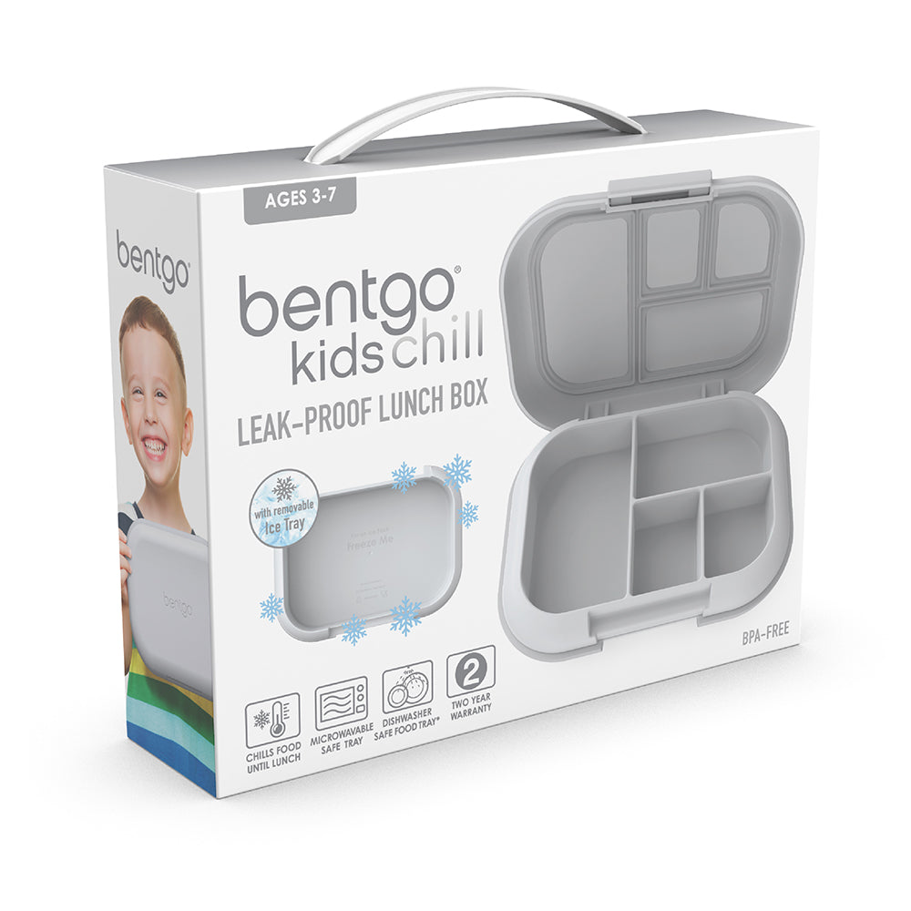Bentgo Kids Chill Lunch Box (2-Pack)-Gray