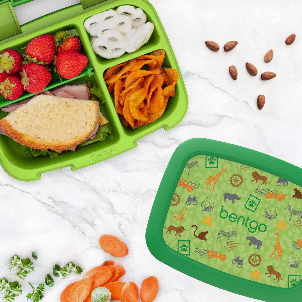 Bentgo Fresh and Kids Lunch Box (2-Pack) - Safari/Green
