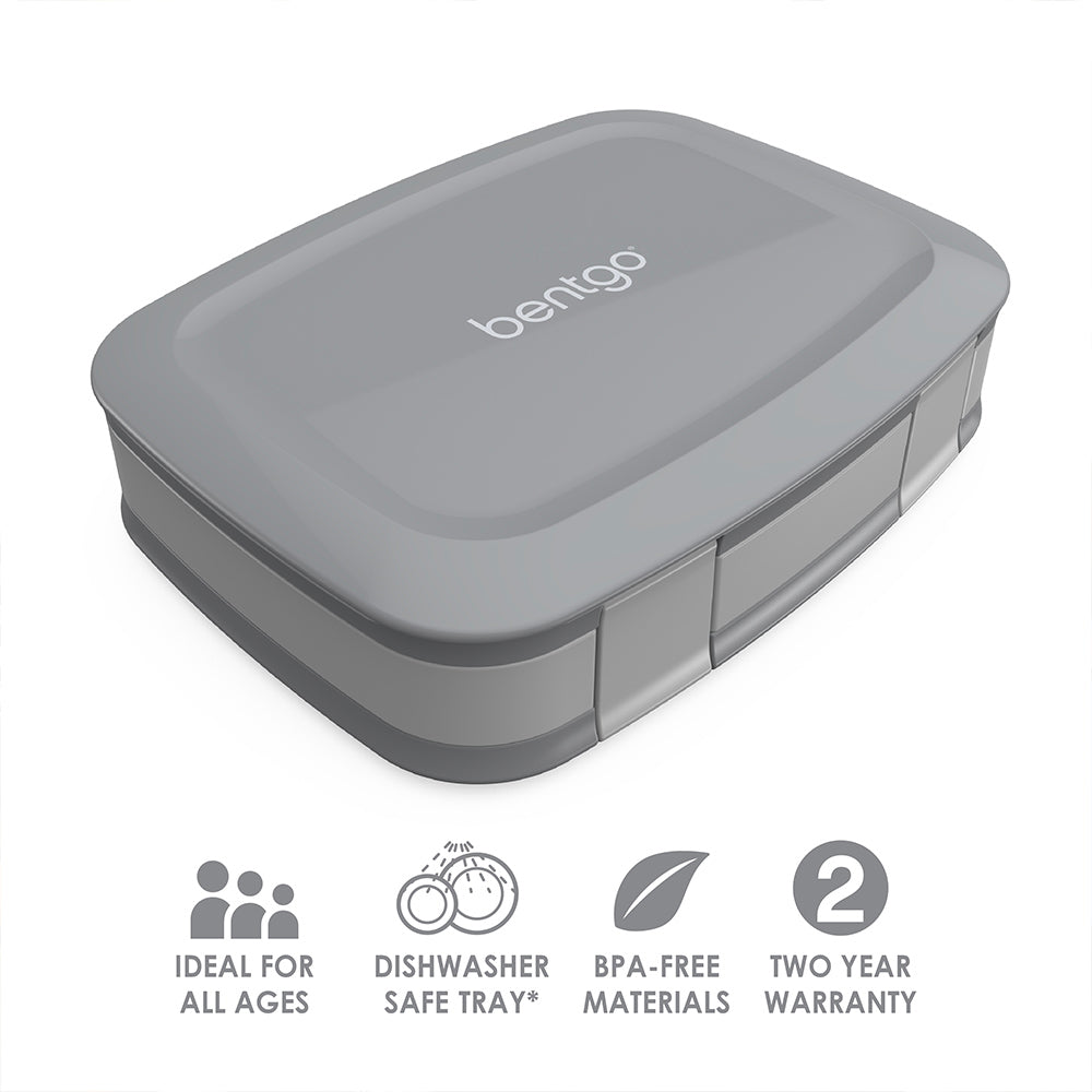 Bentgo Modern 4 Compartment Bento Style Leakproof Lunch Box - White