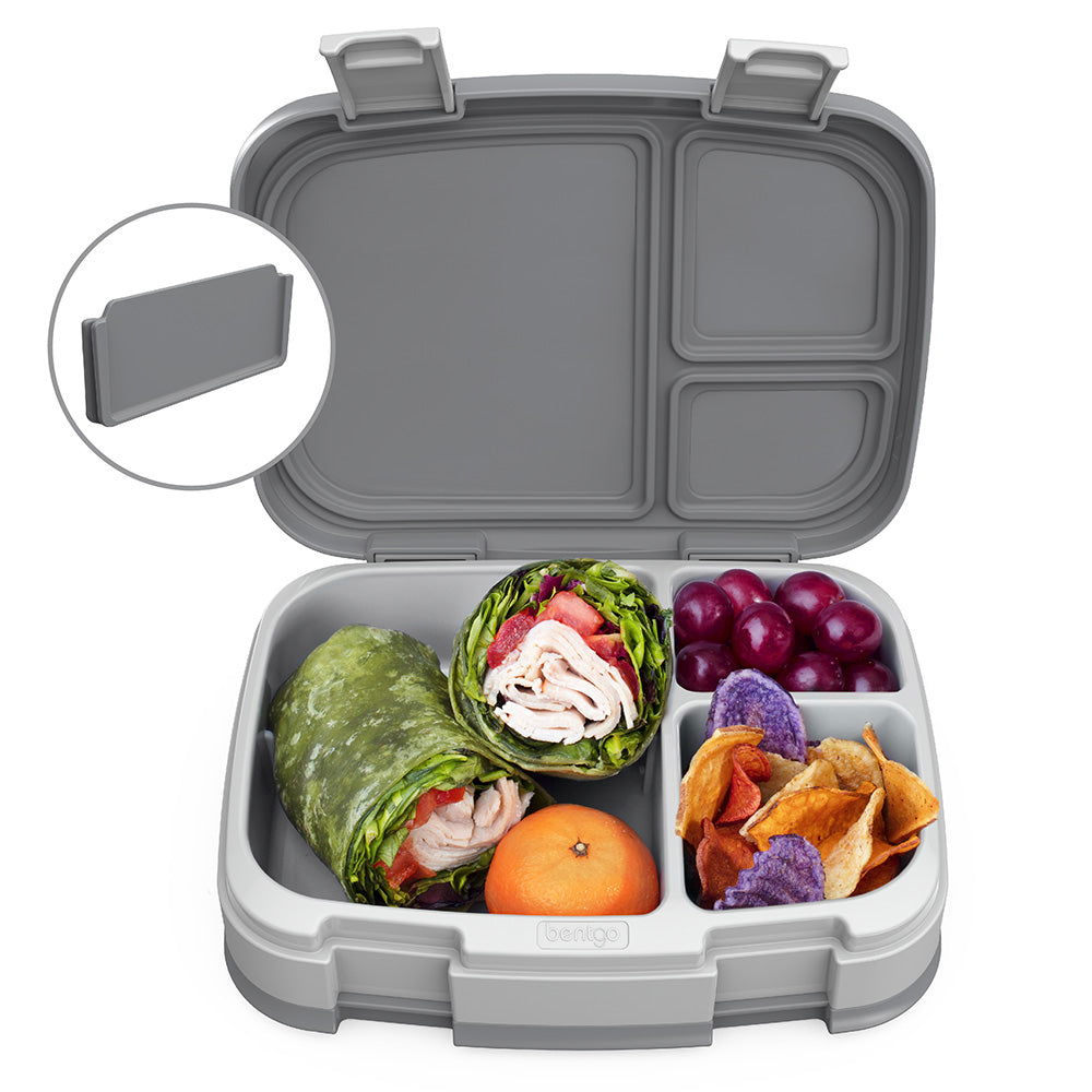 Bentgo Fresh 4-Compartment Leak-Proof Lunch Box (Gray)