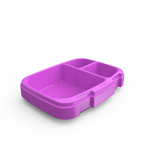 Kinsho Bento Box Kids Lunch Boxes - 2 Pack Green And Purple 4 Compartments