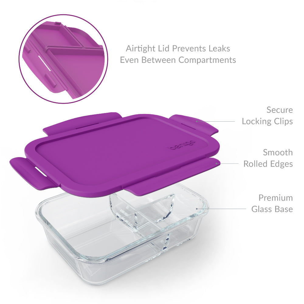 Bentgo Glass Lunch Container - Purple