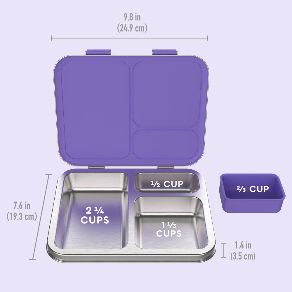 Bentgo Kids Leak-Proof Snack Container ,Purple