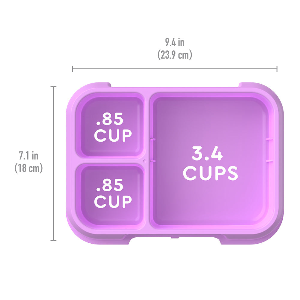 Bentgo® Pop Tray with Transparent Cover - Periwinkle/Pink