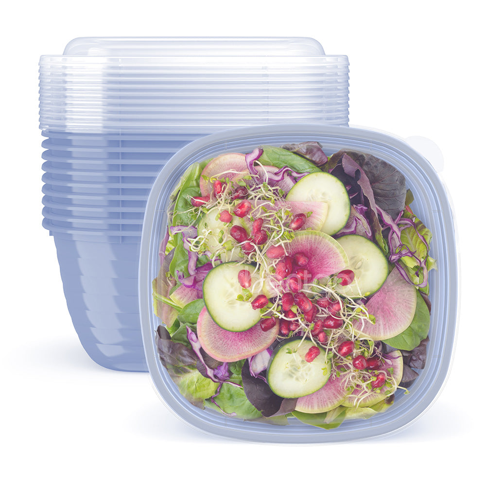 Meal Prep Containers - Reusable Plastic Containers with Lids - Disposable  Food Containers Meal Prep Bowls - Plastic Food Storage Containers with Lids  - Lunch Containers by , 60 Pack 
