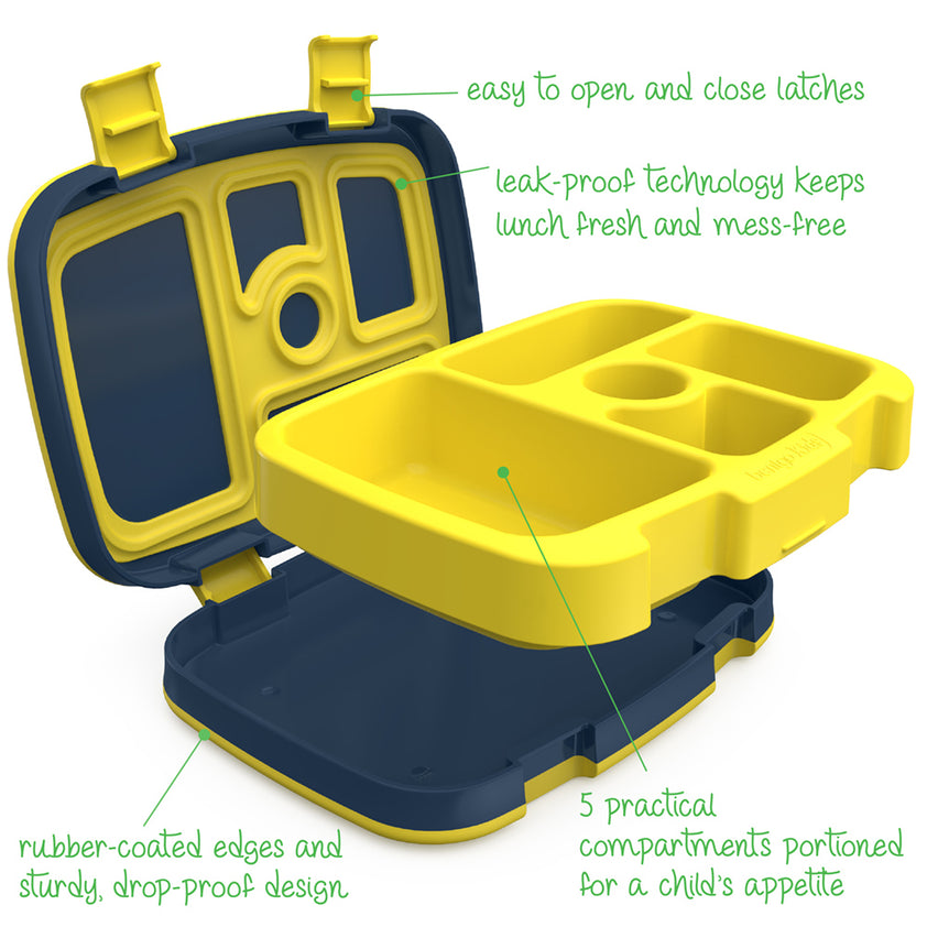 5 x Bentgo Kids Prints Lunch Box Container Storage Safari main image 1