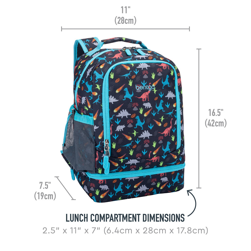 Bentgo Kids Prints Lunch Box & Backpack - Dinosaur