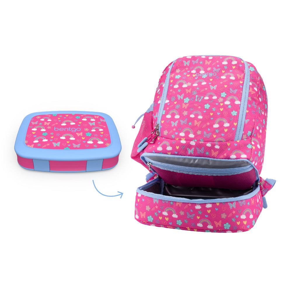 Kids Lunch Box For Girls,insulated Rainbow Tote Bag,reusable Lunch