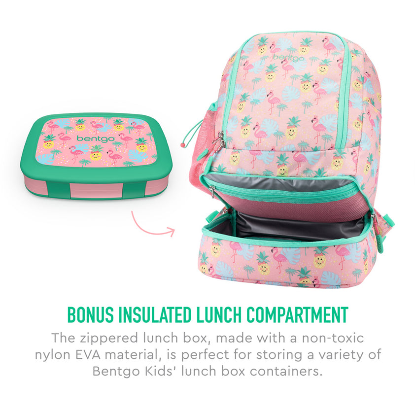 Bentgo® Kids Prints Lunch Box & Backpack Backpack & Lunch Box