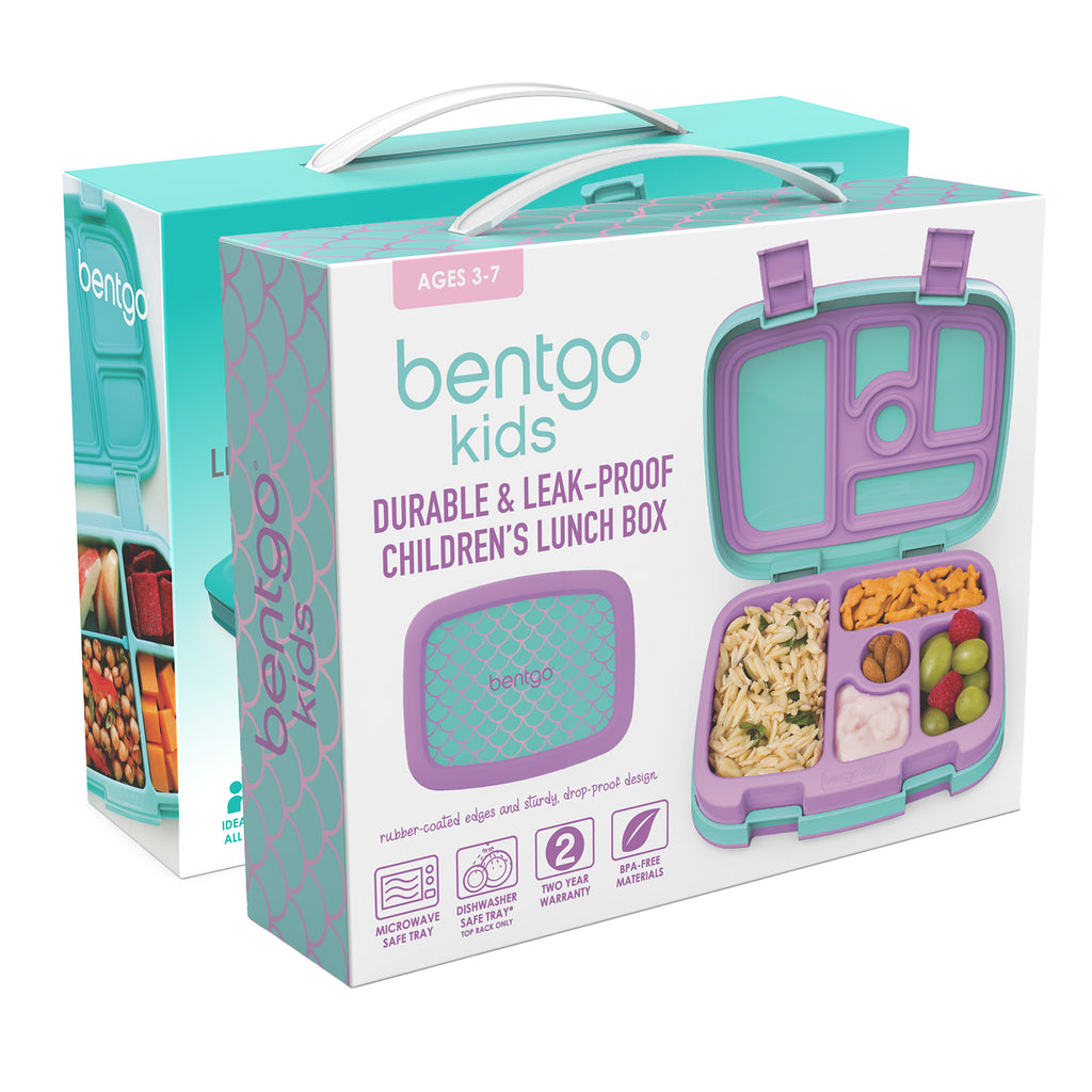 Bentgo Fresh and Kids Lunch Box (2-Pack) - Mermaid Scales/Aqua