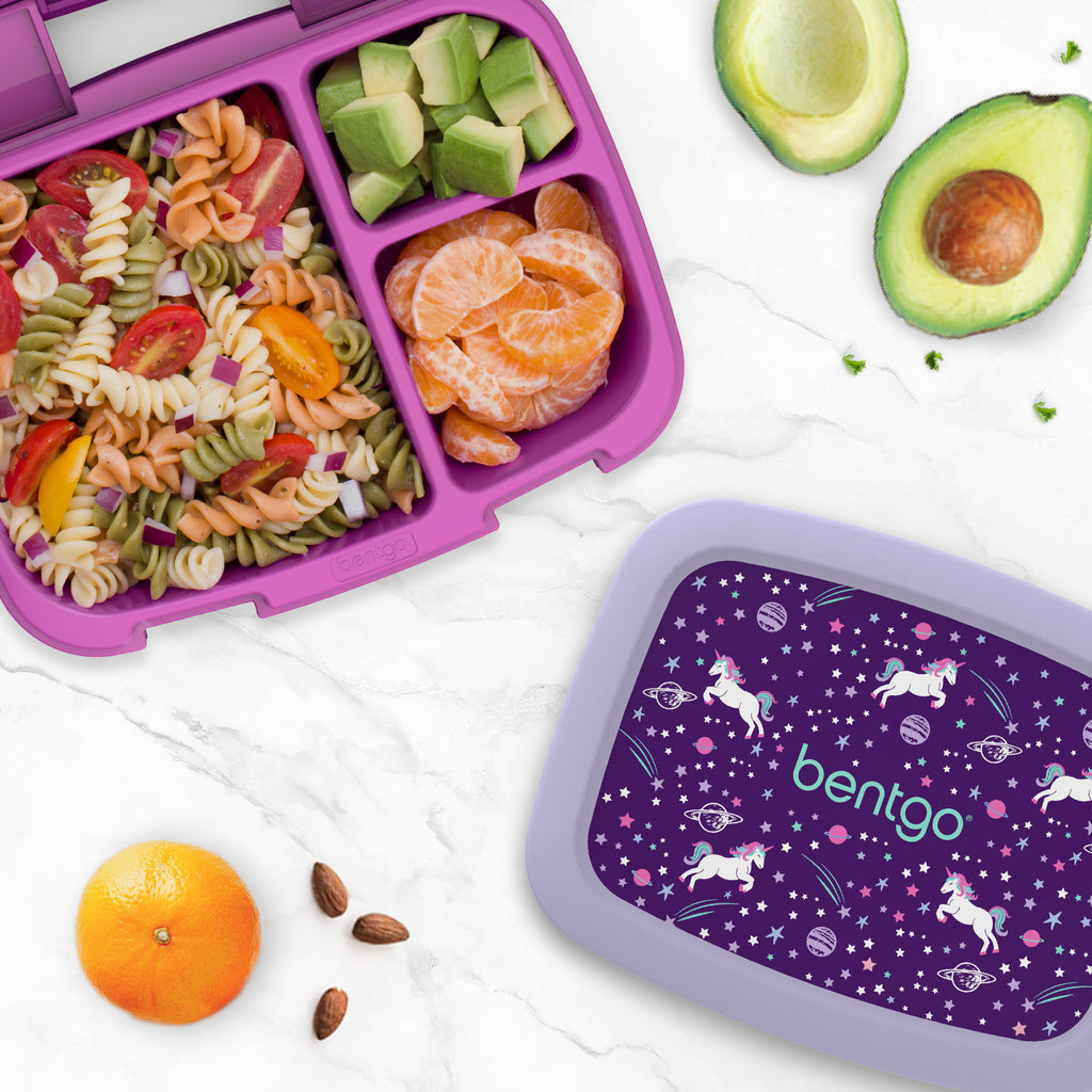 Bentgo Fresh and Kids Lunch Box (2-Pack) - Unicorn/Purple