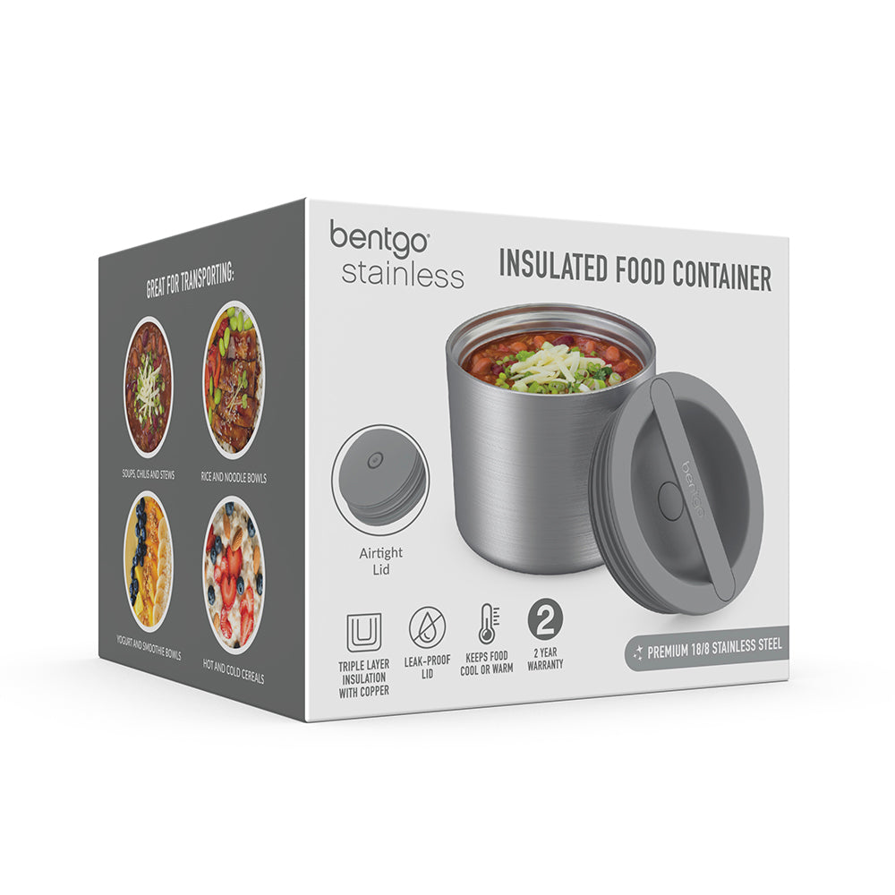Bentgo® Stainless Insulated Food Container - Stainless Steel