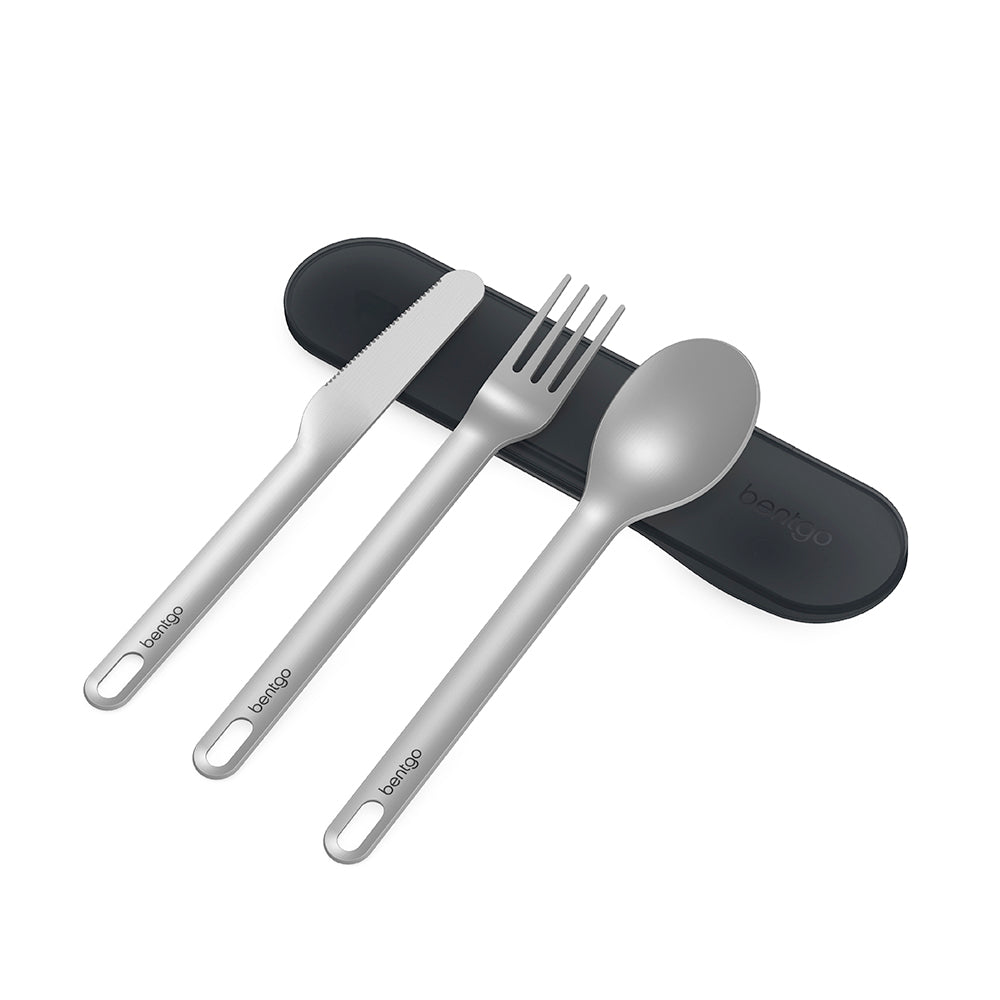 Bentgo Stainless Steel Reusable 3pc Travel Utensil Set With Carrying Case :  Target