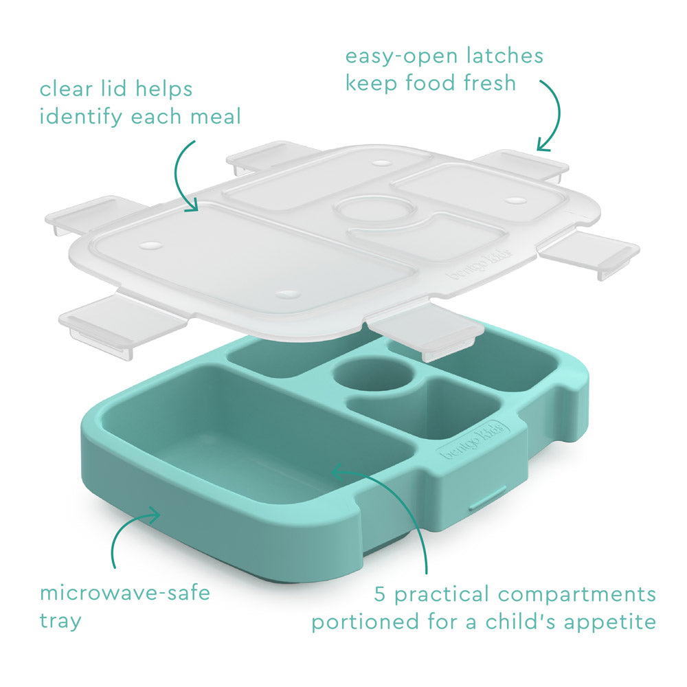 Bentgo Kids Tray with Transparent Cover - Sea Foam