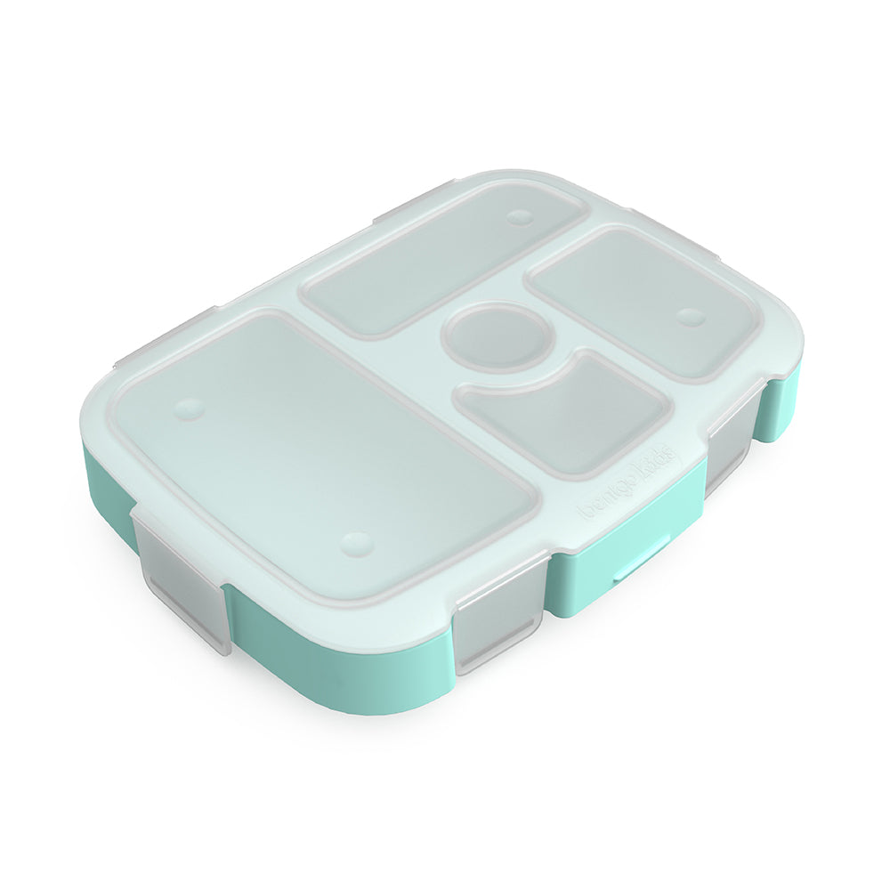 Lowest Price: 4 Compartment Bento Box, Leak Proof,  Microwave/Dishwasher/Refrigerator Safe, BPA Free (Wheat Blue)