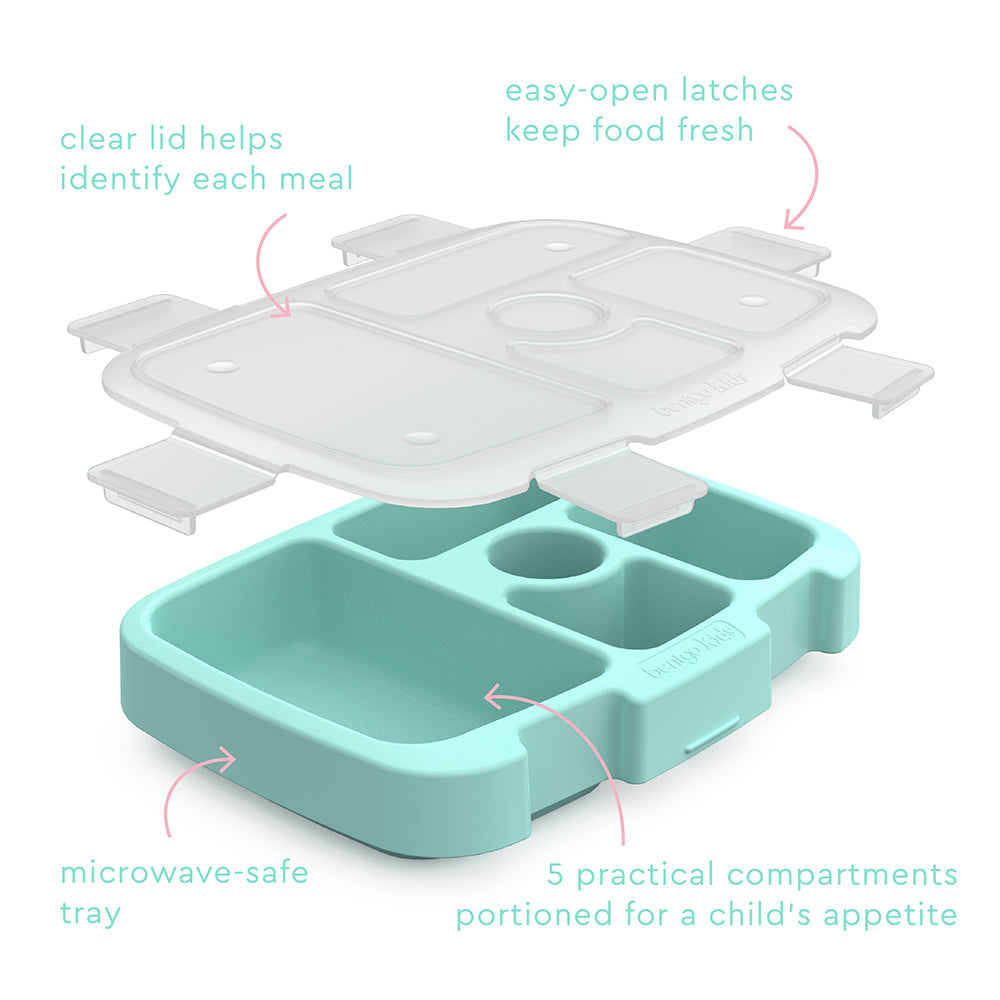 Bentgo Kids Prints Tray with Transparent Cover - Leopard