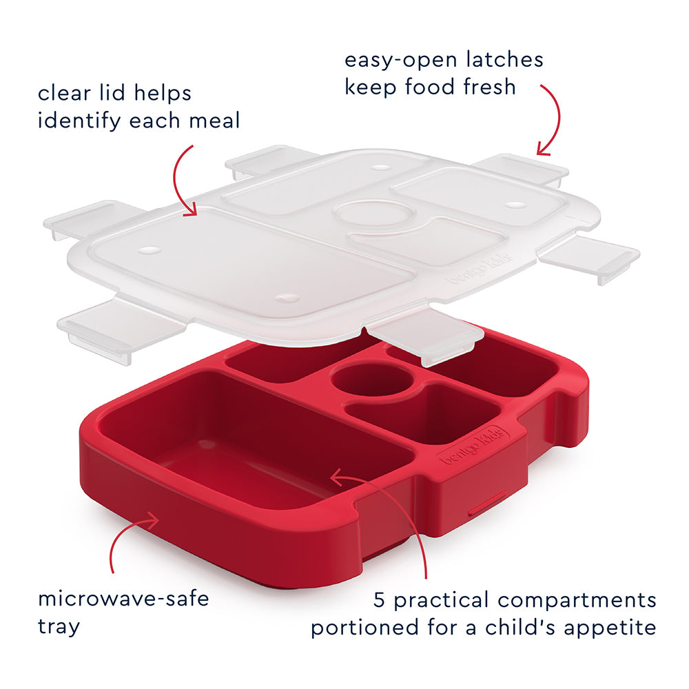 Bentgo Kids Prints Tray with Transparent Cover - Space Rockets