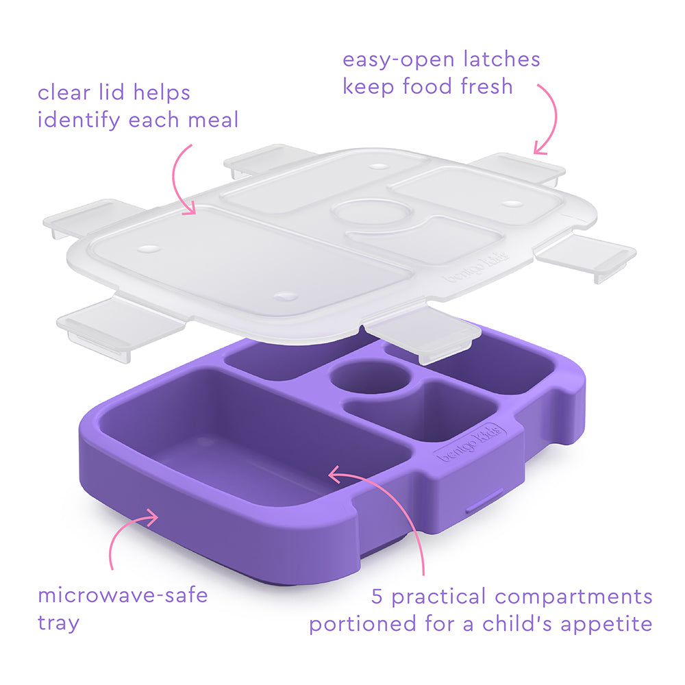 Bentgo Kids Prints Tray with Transparent Cover - Mermaids in the Sea