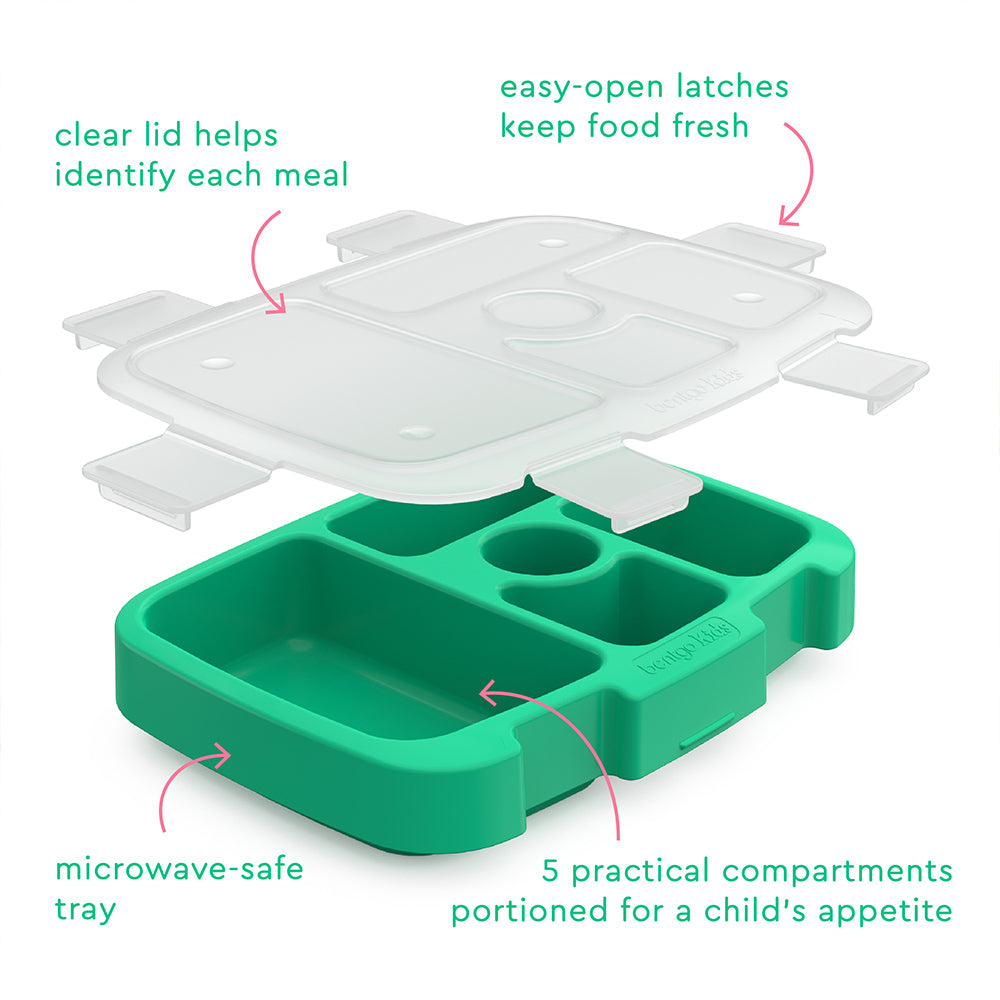 Bentgo Kids Prints Tray with Transparent Cover - Tropical