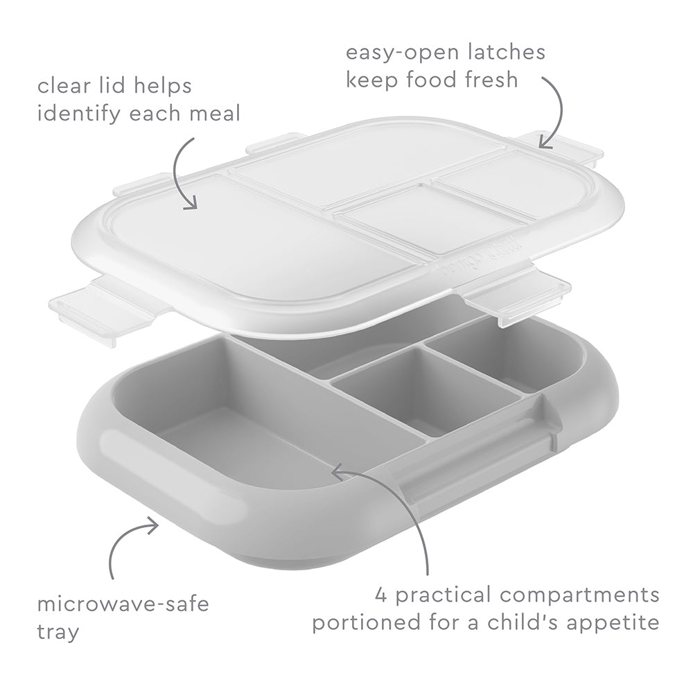 Bentgo Kids Chill Tray with Transparent Cover - Gray