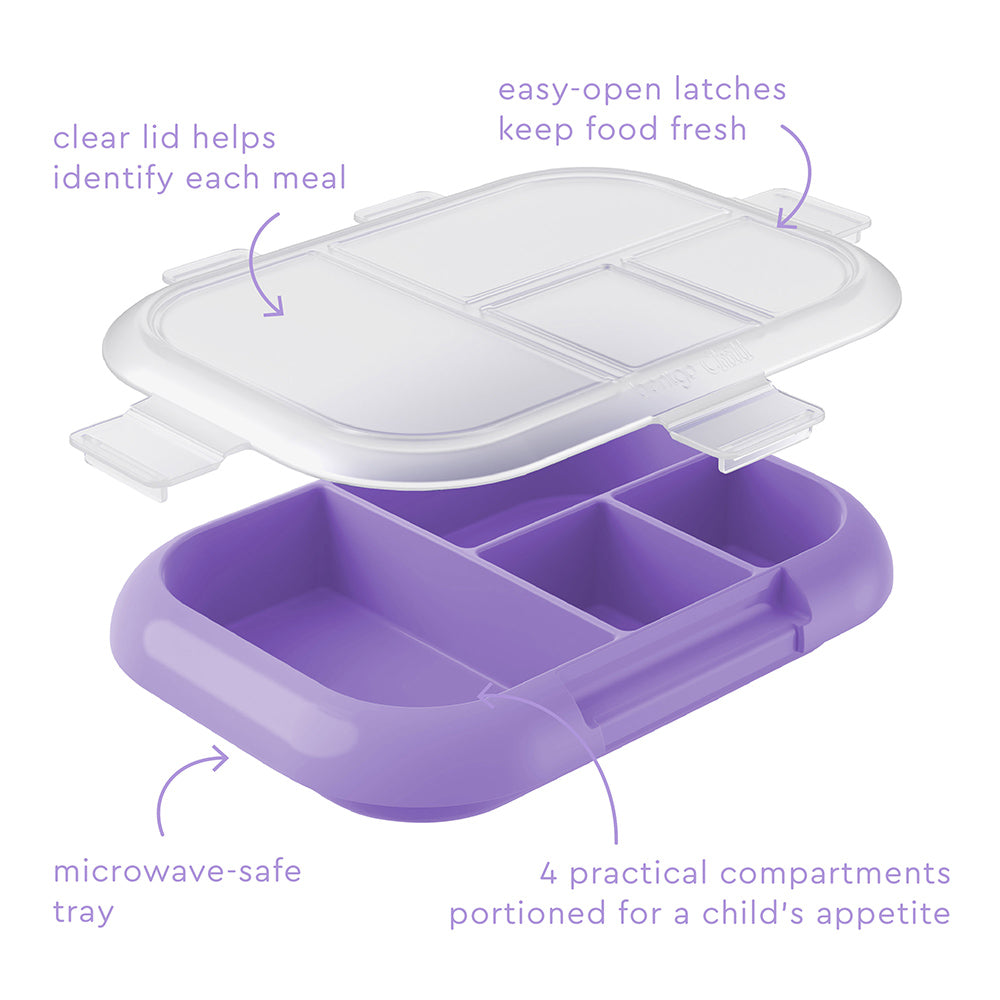 Bentgo® Chill Kids Tray with Transparent Cover - Purple