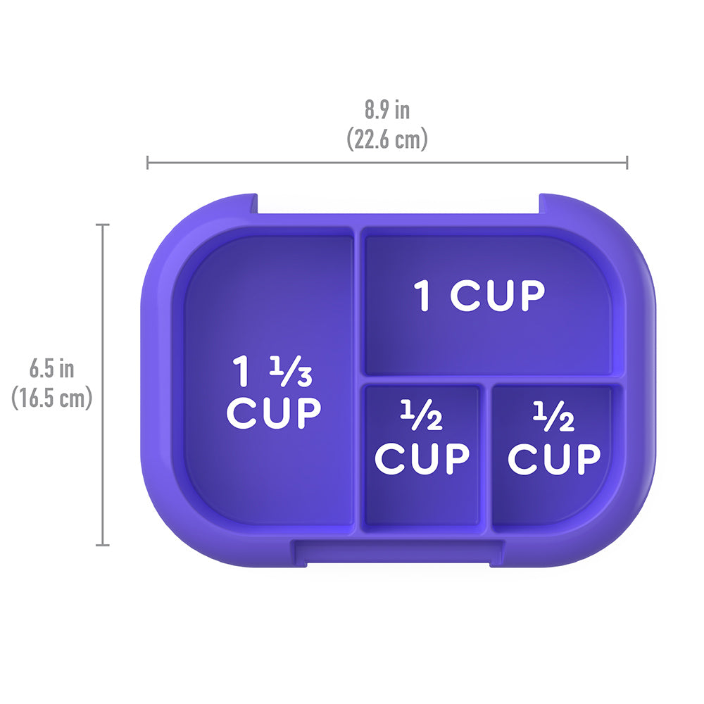 Bentgo Kids Chill Tray with Transparent Cover - Electric Violet
