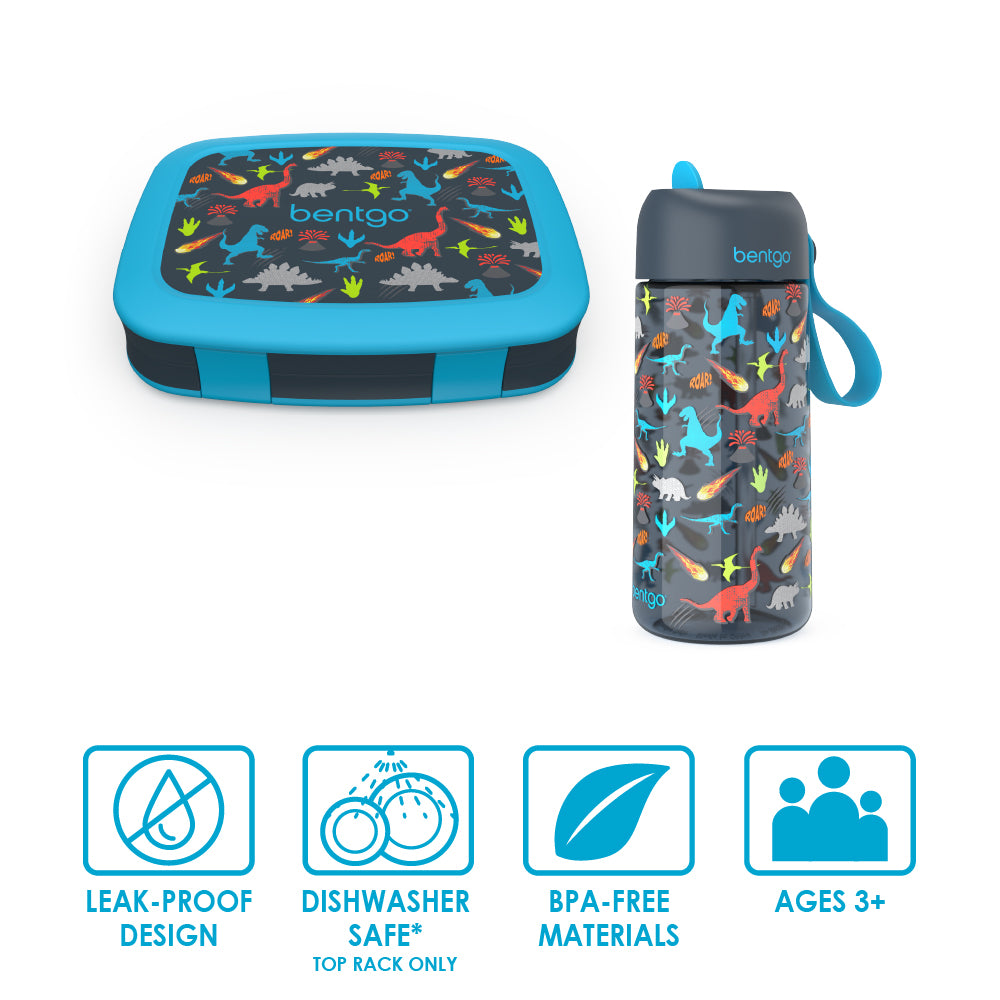 Bentgo Kids Prints Lunch Box & Water Bottle Set (Assorted Colors) - Sam's  Club