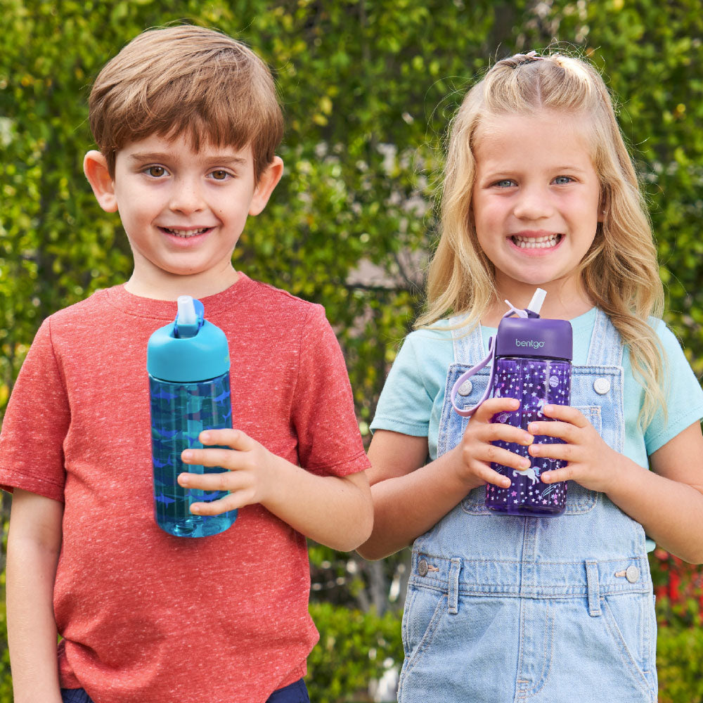 Bentgo Kids Prints Lunch Box & Water Bottle Set (Assorted Colors