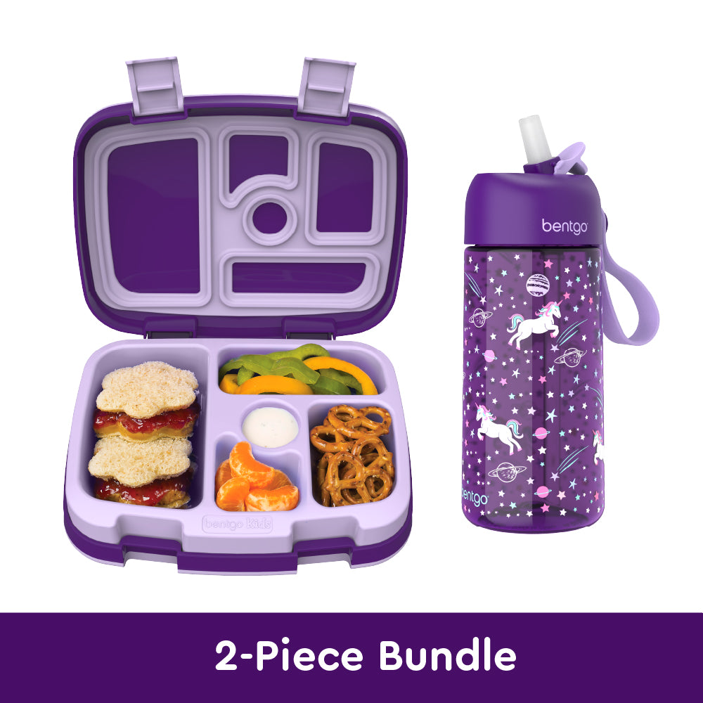 Bentgo® Kids Prints Lunch Box Water Bottle Lunch Kit
